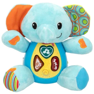 Interactive Musical Plush Elephant with Lights