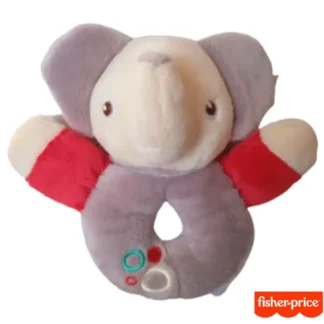 Soft Plush Elephant Newborn Rattle